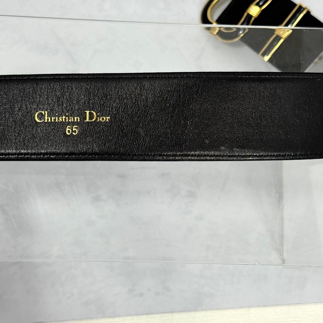 【vintage Dior】スエード ベルト ゴールド　ストーン 00s Y2K