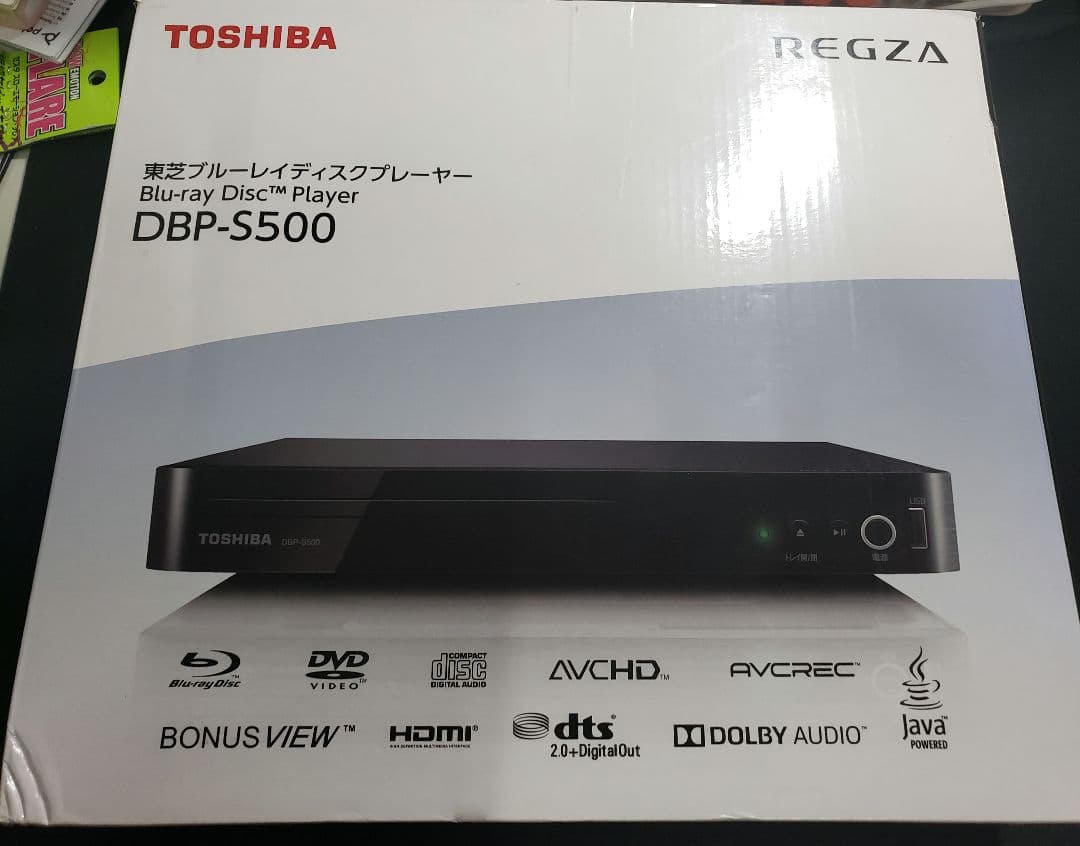 東芝REGZA レグザ ブルーレイプレーヤー DBP-S500