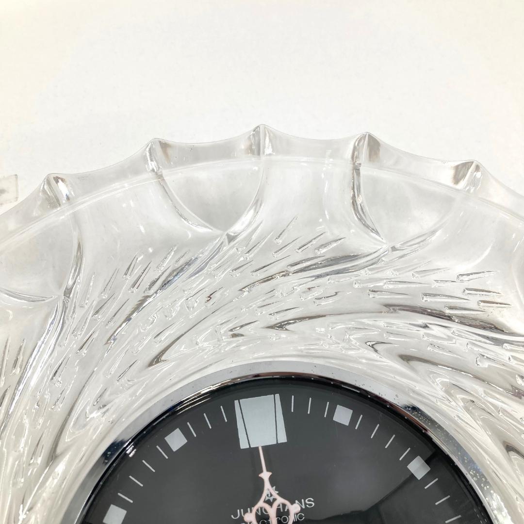 JUNGHANS ユンハンス　置時計　クリスタルガラス　動作確認済