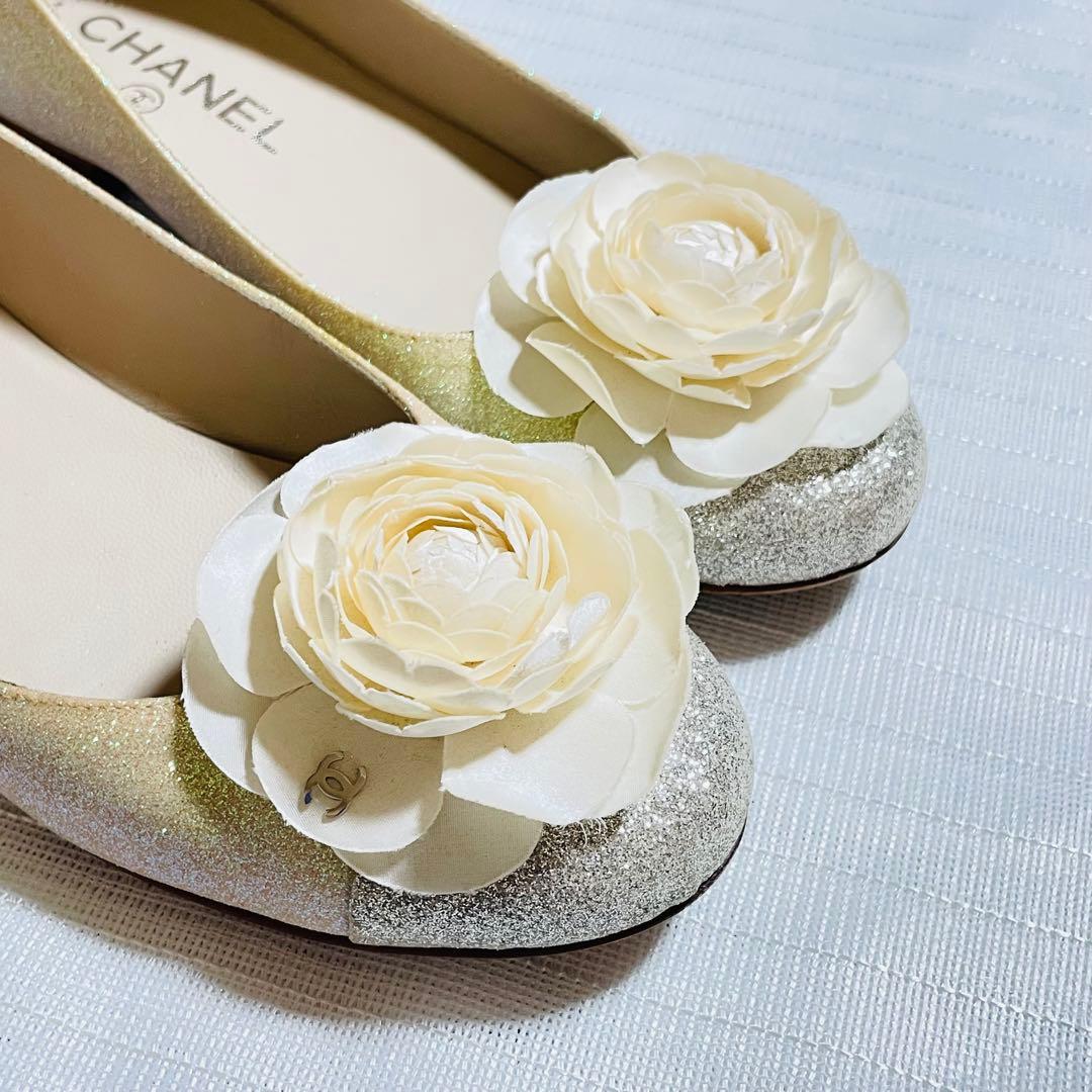 CHANEL バレエシューズ 37.5 C