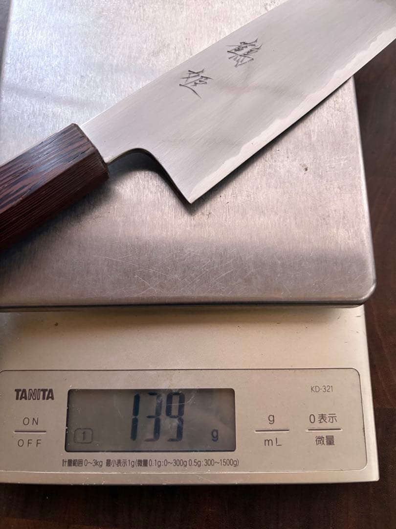 堺打刃物　切付　文化包丁　180mm 6寸　白ニ　三徳　包丁　和包丁　白鋼