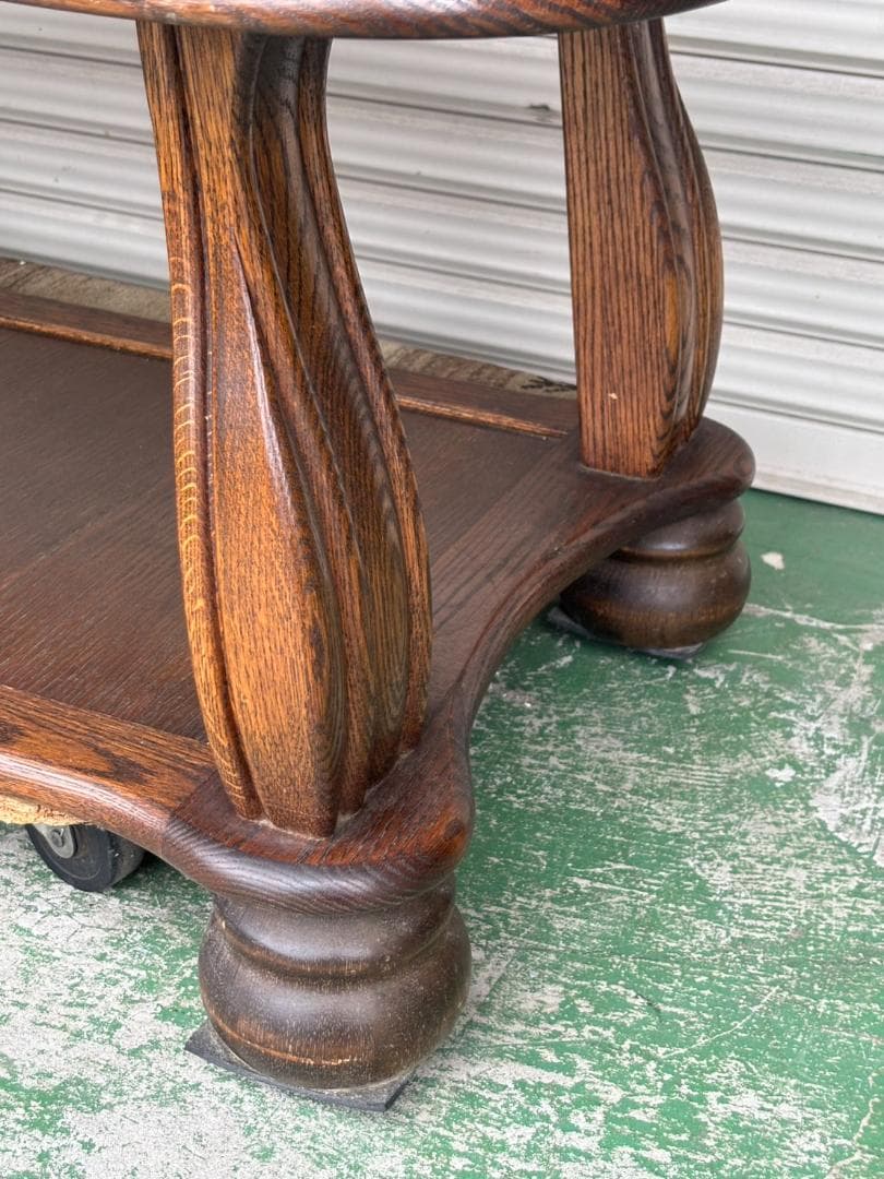 ヴィンテージ センターテーブル オランダ オーク ローテーブル 木製 完成品