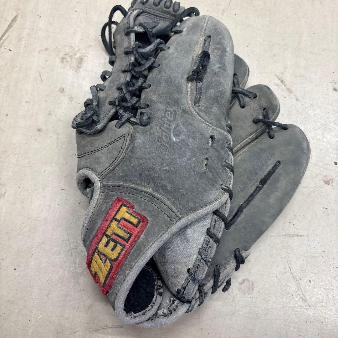 ZETT 軟式グローブ グレー 使用感あり