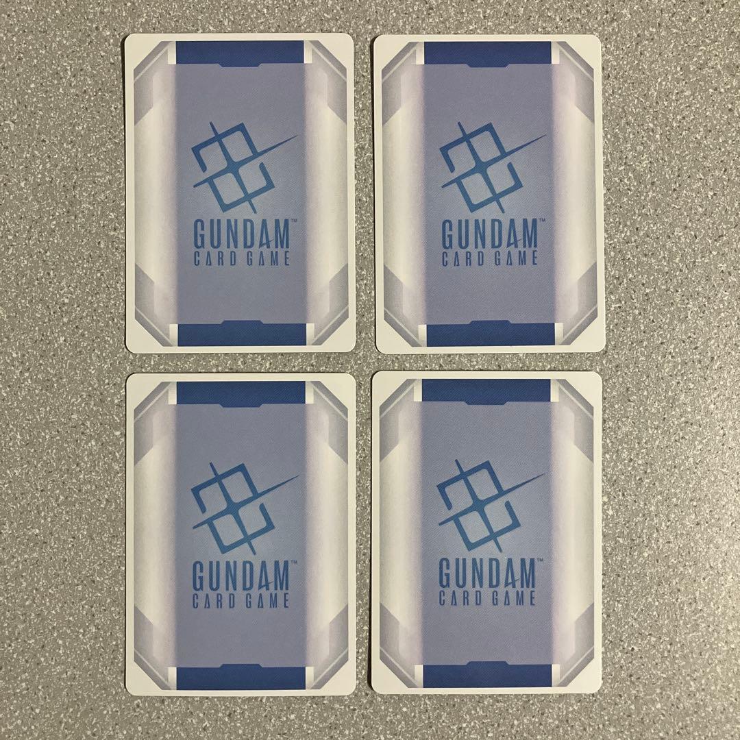 ☆ガンダムカードゲーム☆ウイングガンダムゼロ☆パラレル☆4枚セット☆未使用☆