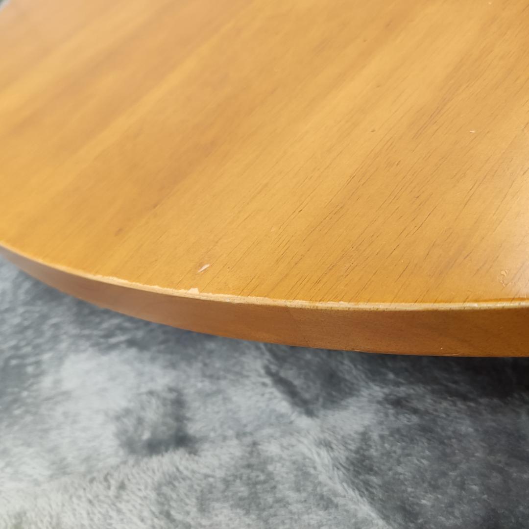 天然木製　丸テーブル　座卓　ちゃぶ台　レトロ　アンティーク　直径80 高さ30