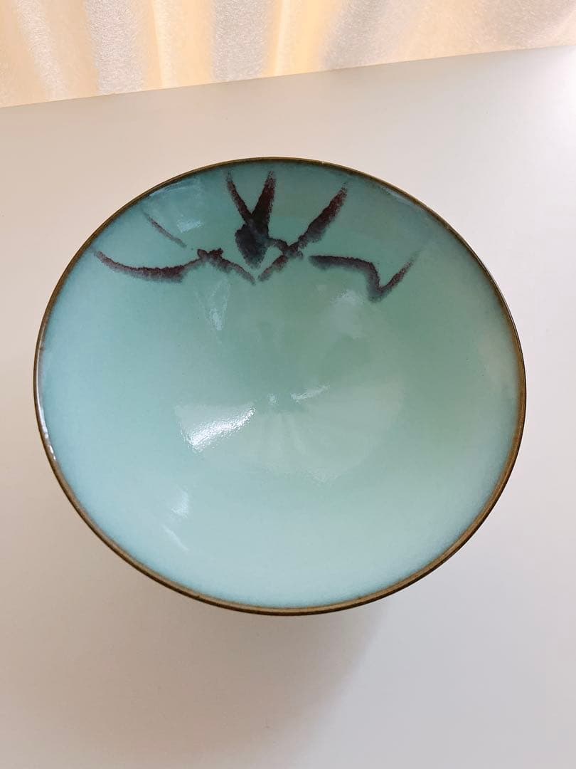 【未使用】小石原焼　人間国宝　福島善三　中野月白瓷　釣窯　鉢