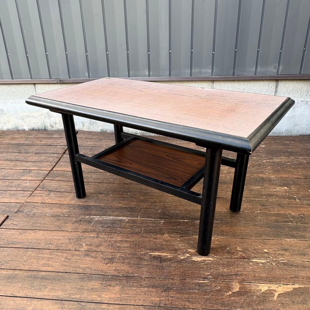 C1昭和レトロ フォルテ 木製サイドテーブル コーヒーテーブル センターテーブル