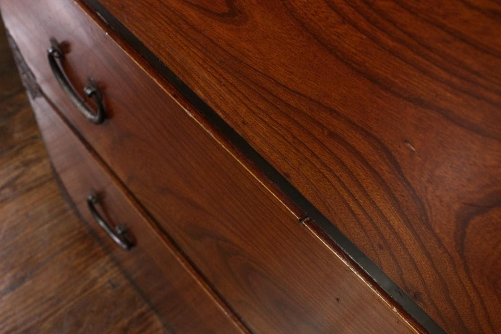 前欅 時代箪笥・引出し四杯！収納/和箪笥/和モダン古民具/和家具/ローチェスト