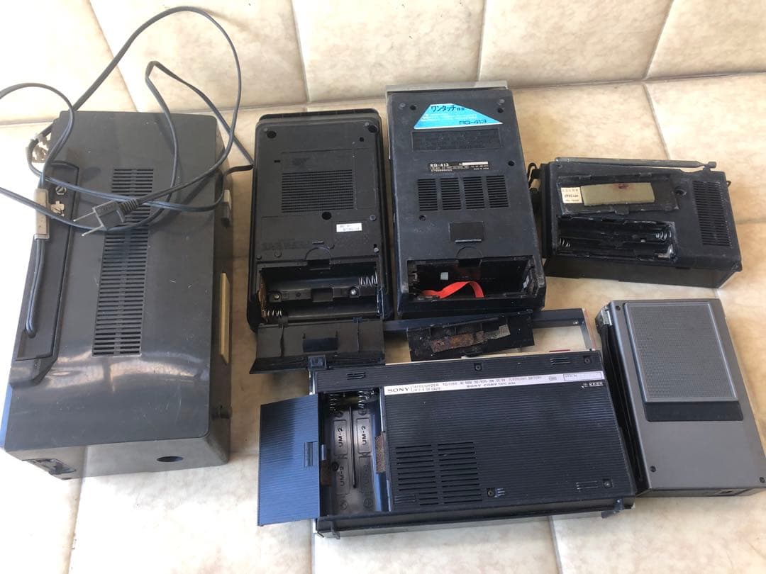 SONYカセットテープレコーダTC‐1150などまとめ5台ジャンク(G20)