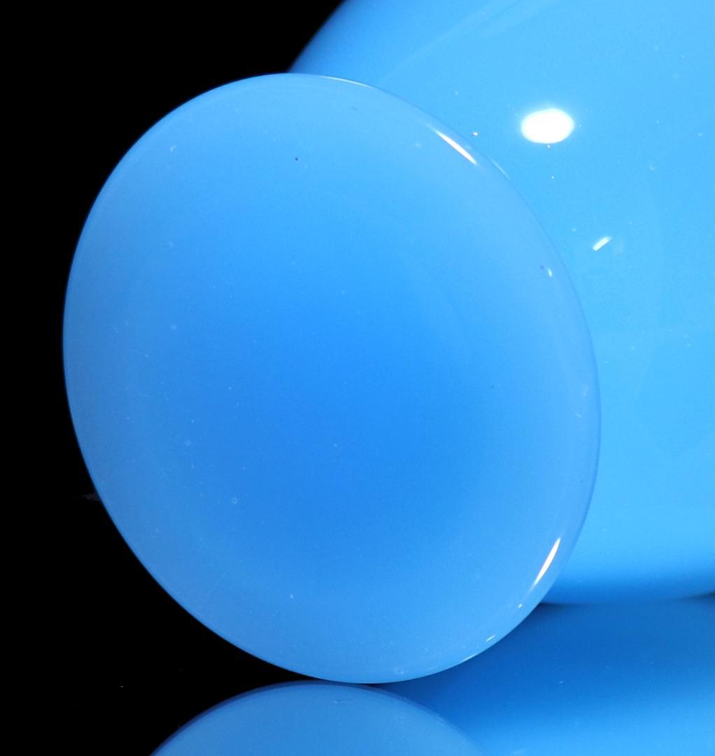 オールド・バカラ 珍品1970年 大型 スカイブルー オパーリンクリスタル製花瓶