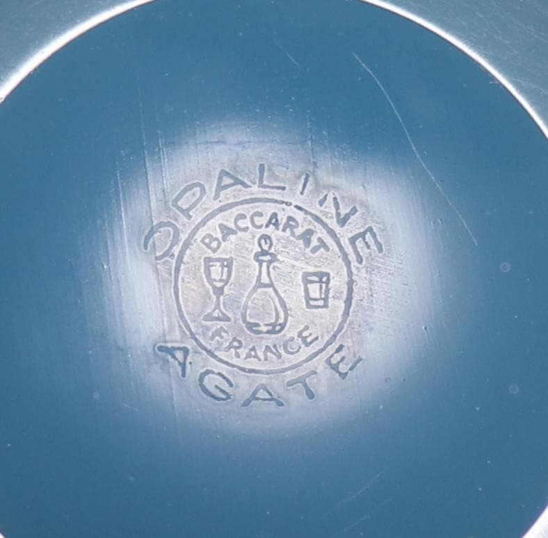 オールド・バカラ 珍品1970年 大型 スカイブルー オパーリンクリスタル製花瓶