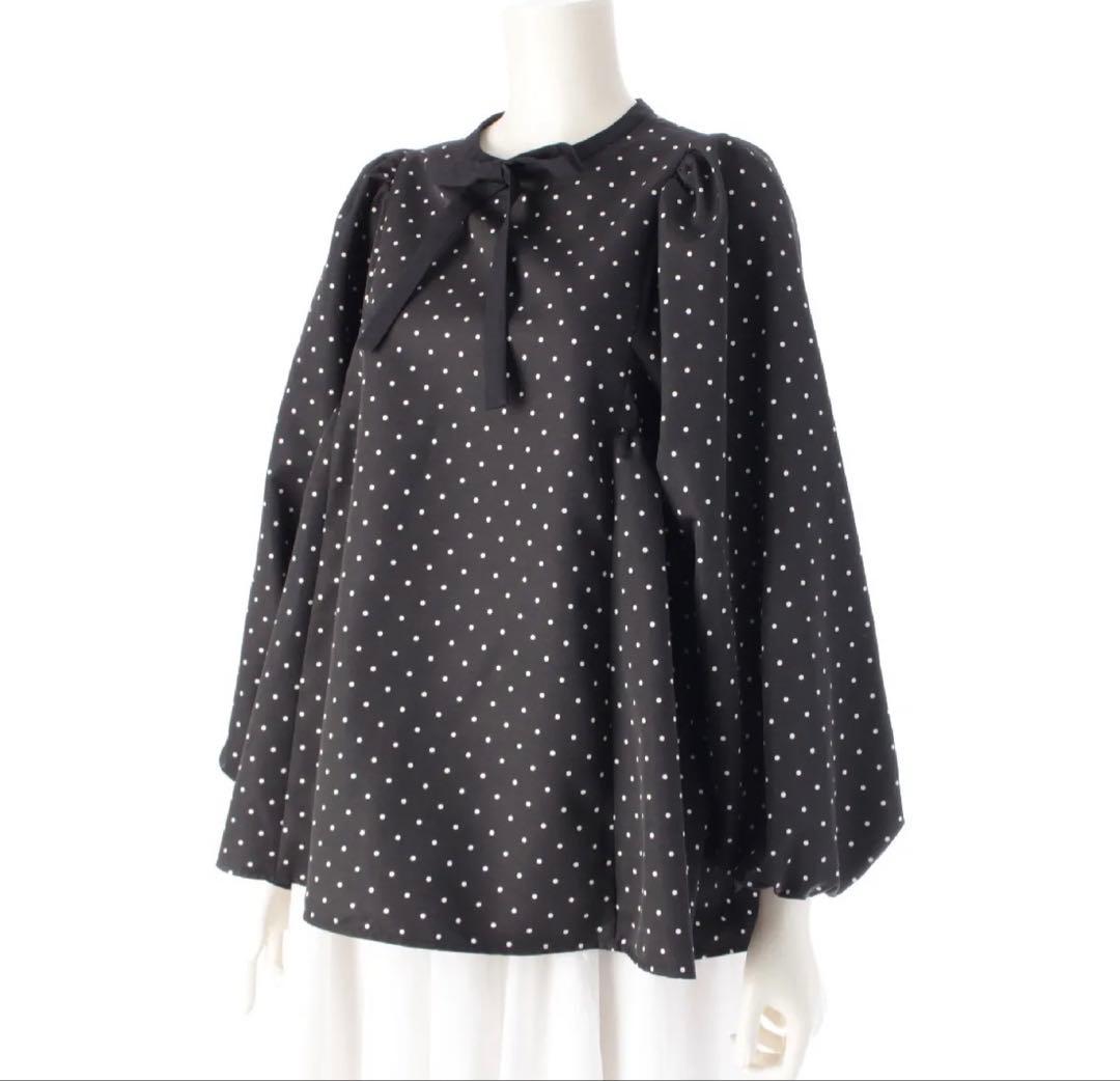 ヨリYori✨新品未使用ドットサイドギャザーブラウス