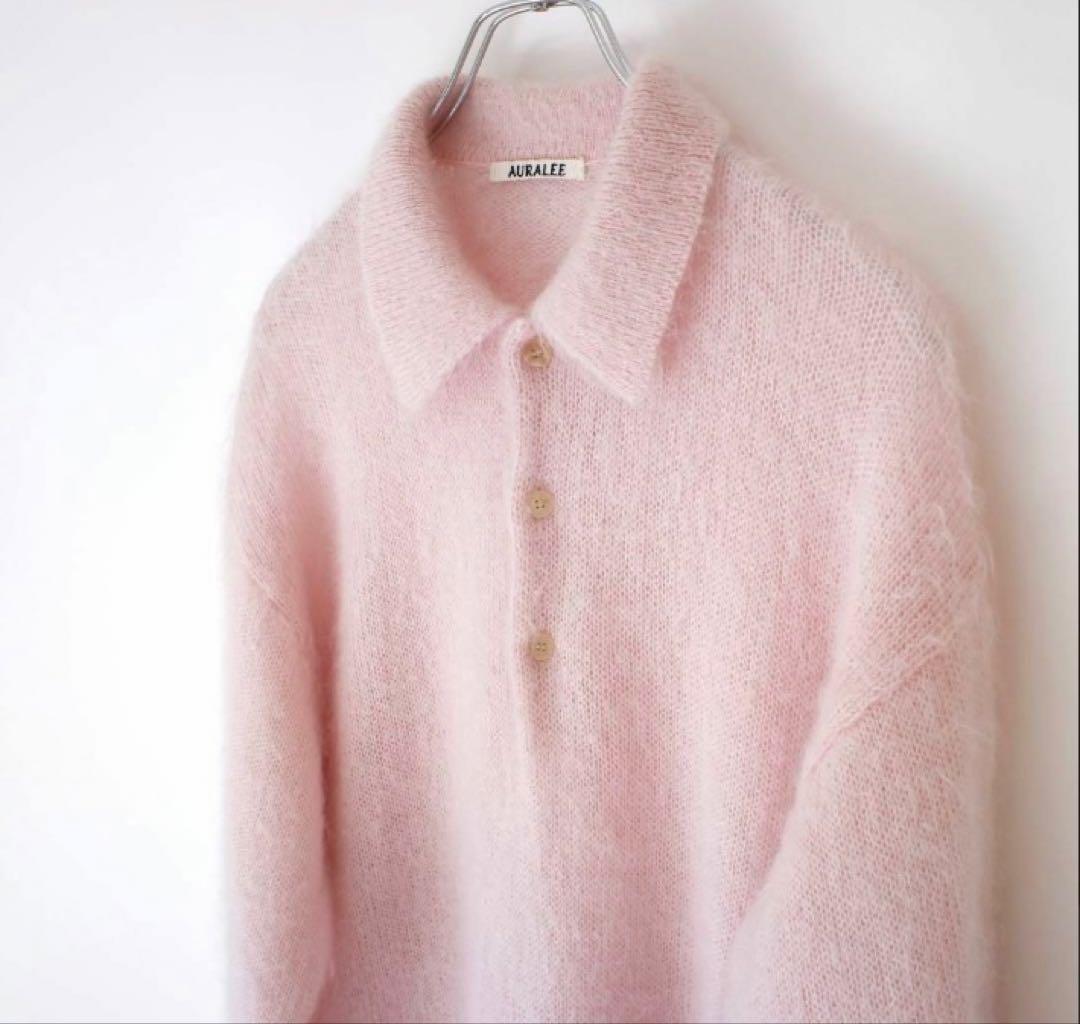 トップス AURALEE BRUSHED SUPER KID MOHAIR KNIT 5