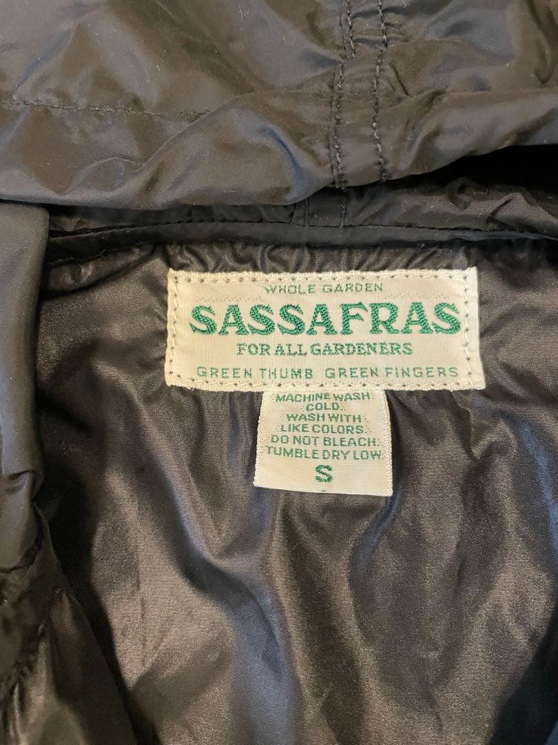 SASSAFRAS ササフラス　ナイロンアノラック　ブラック