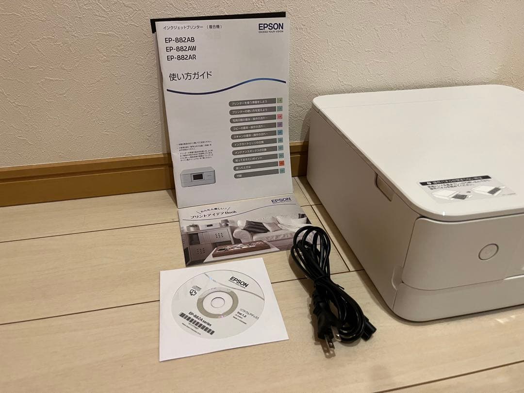 【ジャンク品】EPSON EP-882AW ホワイトプリンター