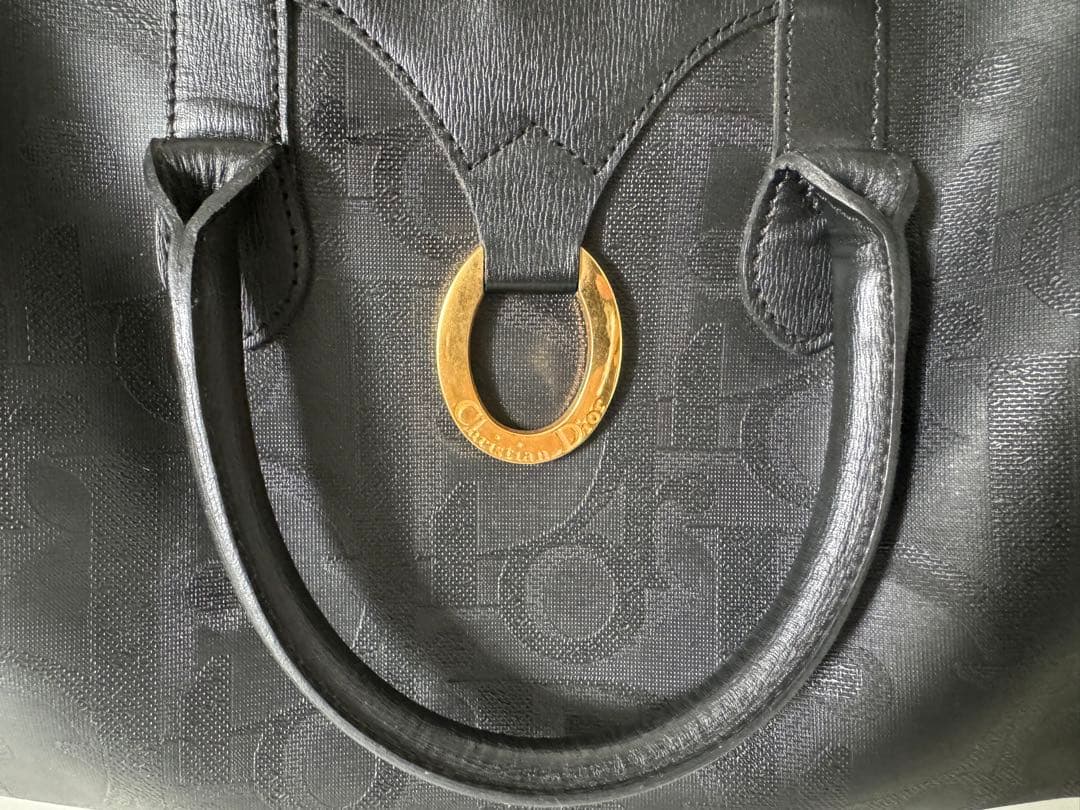 在庫セールChristian Dior ボストンバッグ トロッター柄 PVC