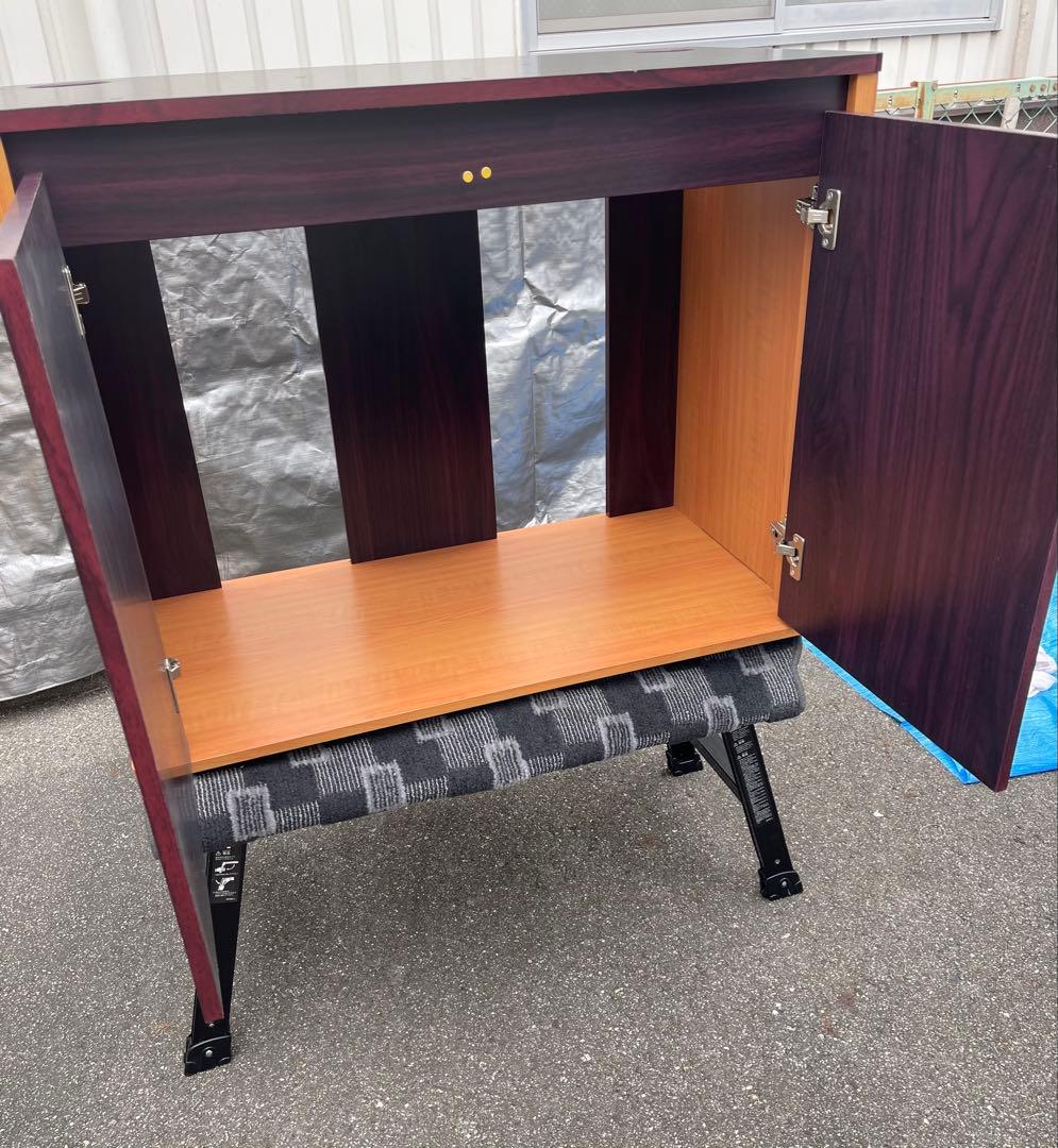 水槽台・キャビネット ダークブラウン/ライトブラウン