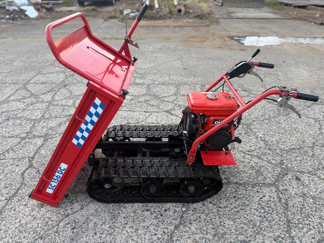 「新潟県長岡発」クボタ運搬車SC156DC ２５０キロ積み手動ダンプ動作確認済み