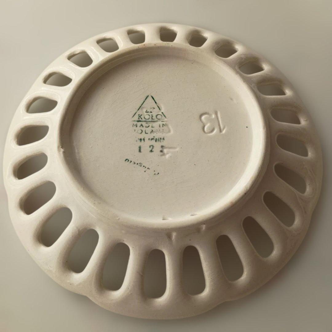 陶器皿5枚セット　ポーランド　ビンテージ　レトロ　壁掛け皿