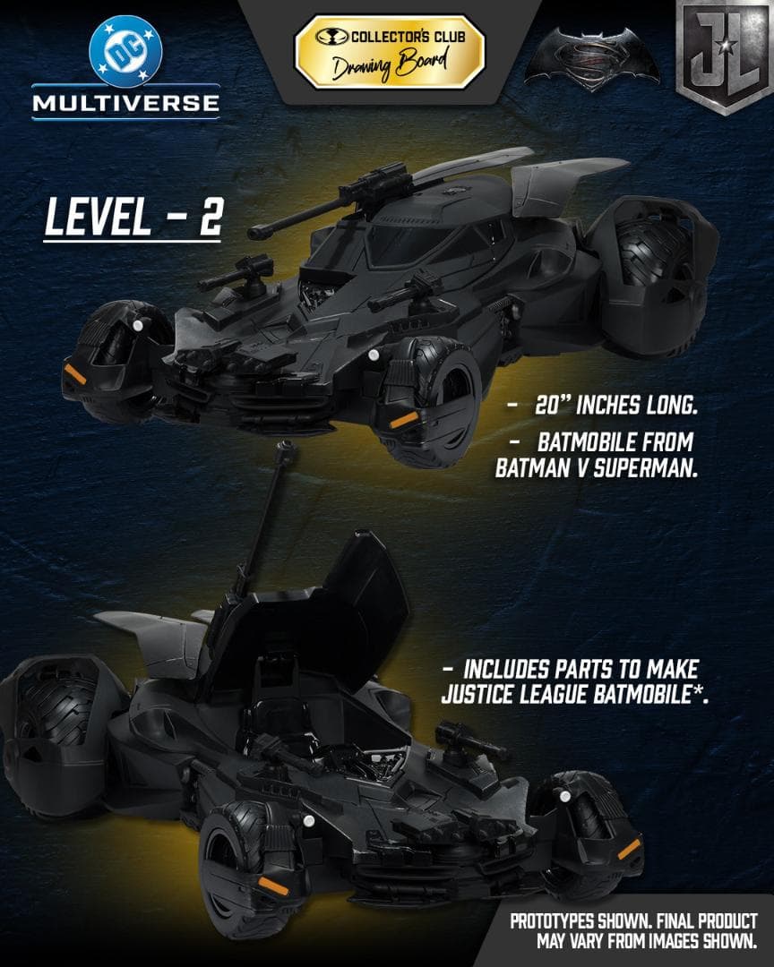 マクファーレントイズ DCマルチバース BvS バットモビール レベル２