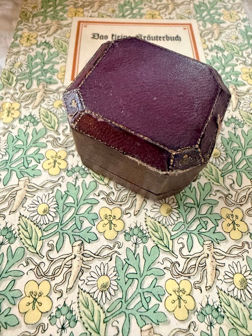 【英国アンティーク】希少 八角形リングケース／H.B. GANZ／1854創業