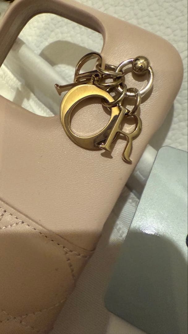 Dior ピンク iPhoneケース ディオール カナージュラムスキン16pro