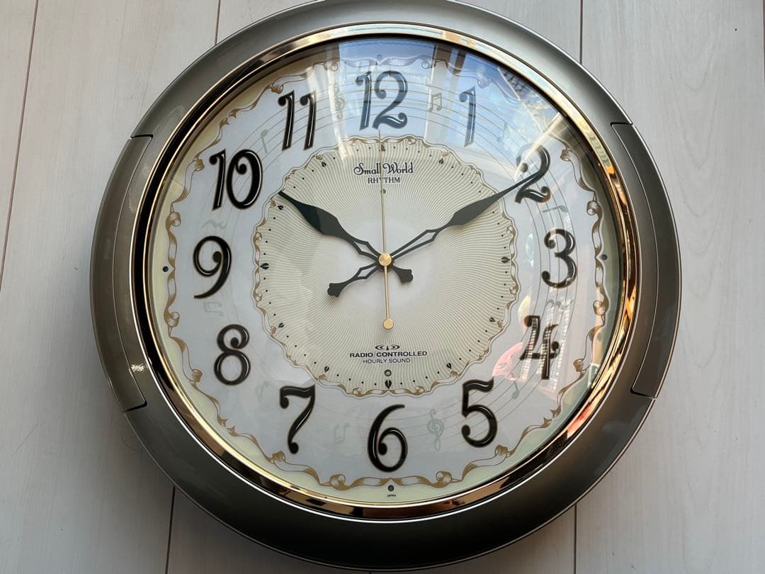 【訳あり】リズム時計工業 スモールワールド音楽隊N 4MN440 からくり時計