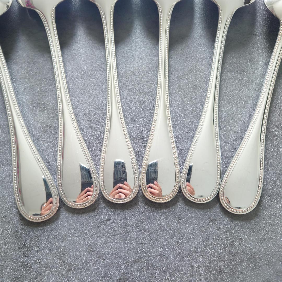 美品 クリストフル パール スタンダードスプーン 6点