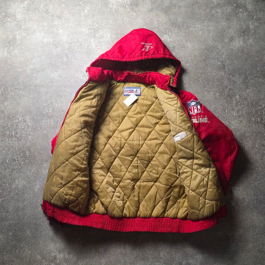 美品90sNFLサンフランシスコフォーティナイナーズ49ersナイロンジャケット