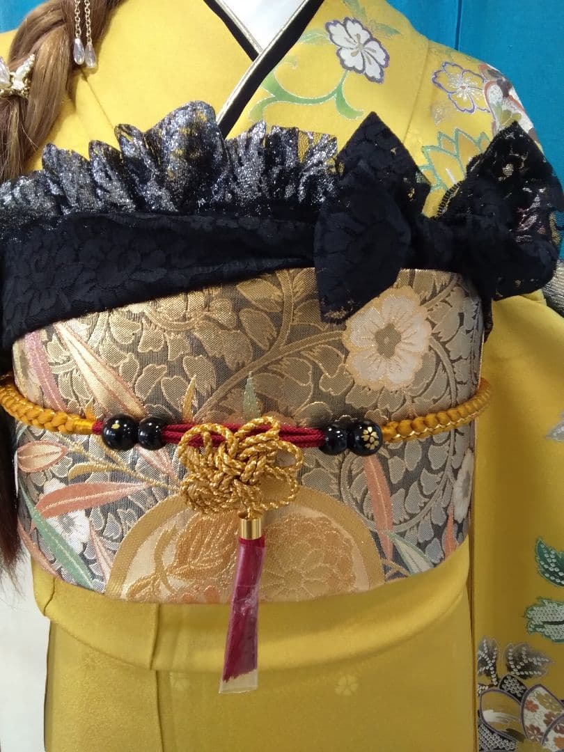 振袖フルセット、正絹振袖、成人式、重ね衿、帯揚げ帯締め、西陣袋帯、長襦袢