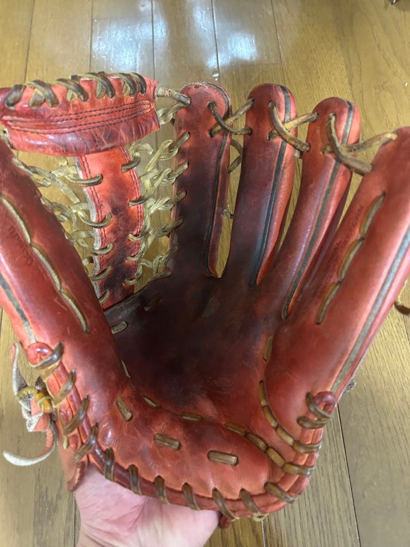 ZETT 赤 硬式グローブ