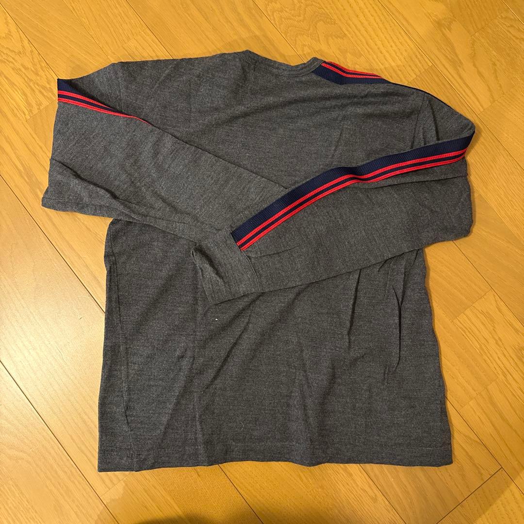 【ウシ】COMME des GARÇONS HOMME グレー長袖セーター