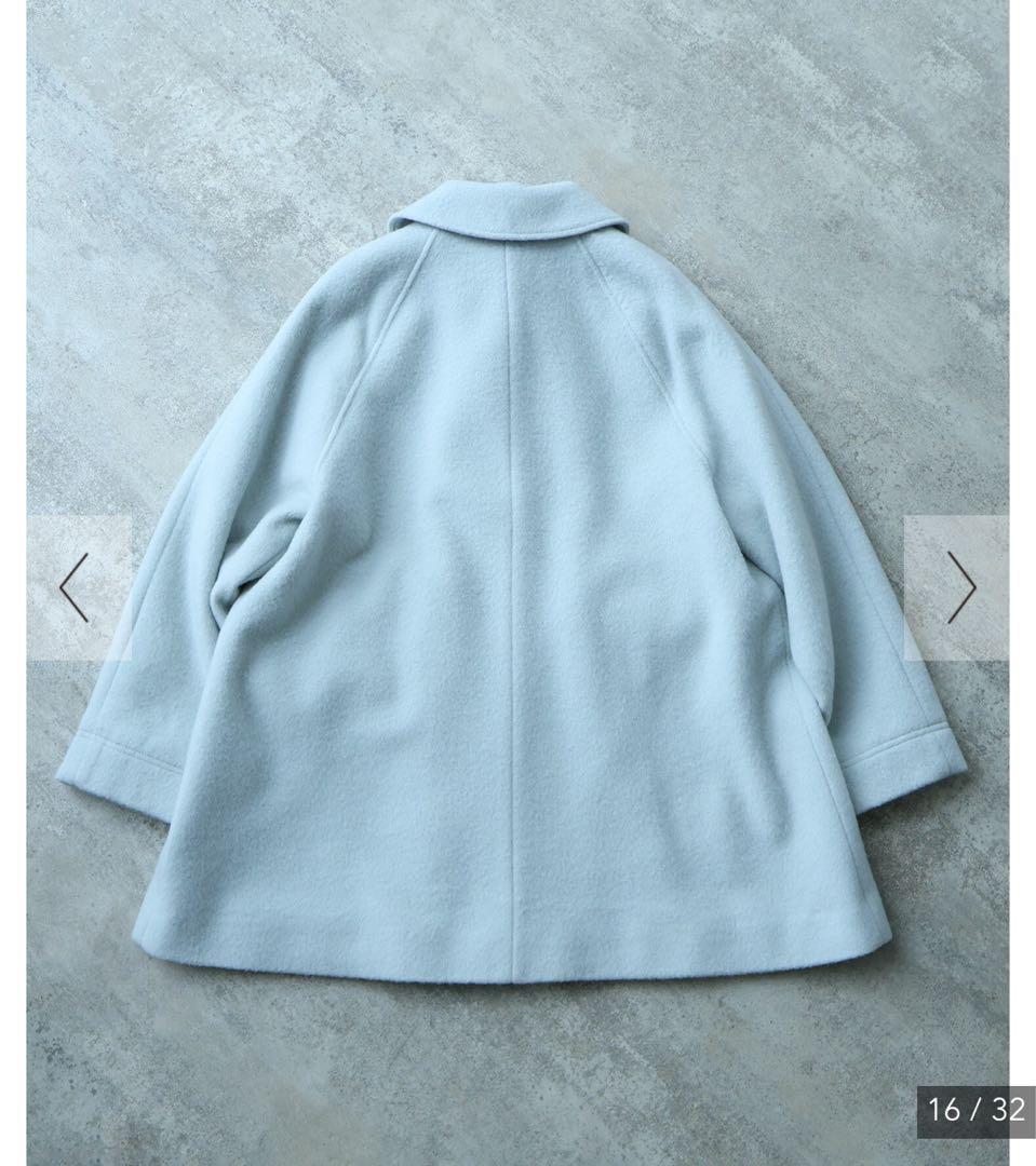 bulle de savonカシミア シャギー Aラインコート