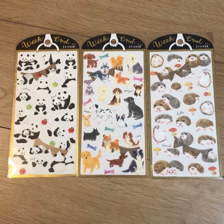 ★新品★ウィークエンドステッカー  9種セット  アニマル
