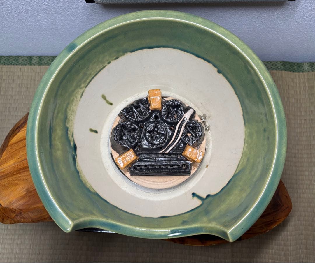 風炉型電熱器 野々田式 織部 道安型 炉用炭型電熱器