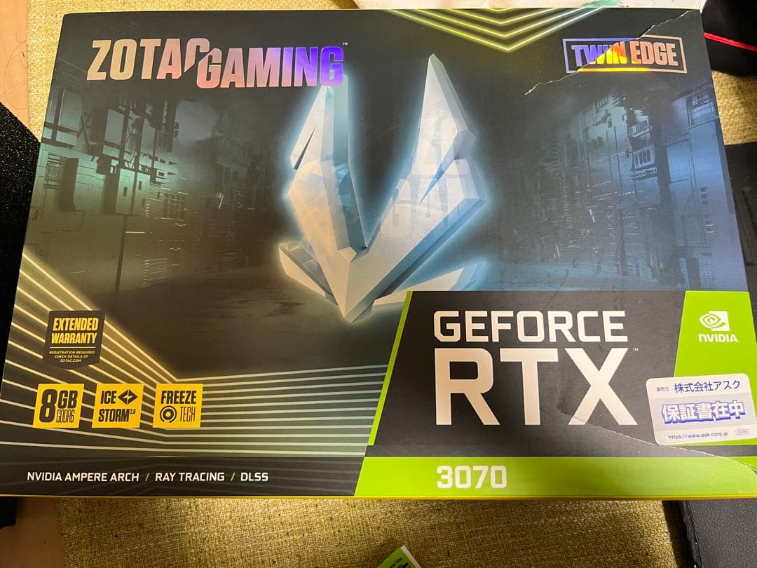 グラフィックボード・グラボ・ビデオカード RTX3070 zotac twin edge