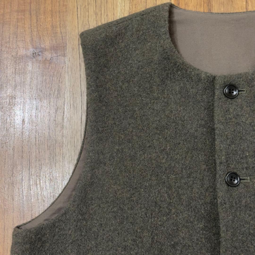 【美品】confect nestrobe ウールモッサークルーネックベスト