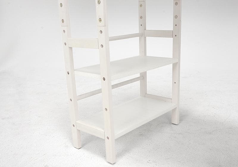 ルリアン　棚付き　ワークデスク　ホワイト　勉強机　収納　幅120