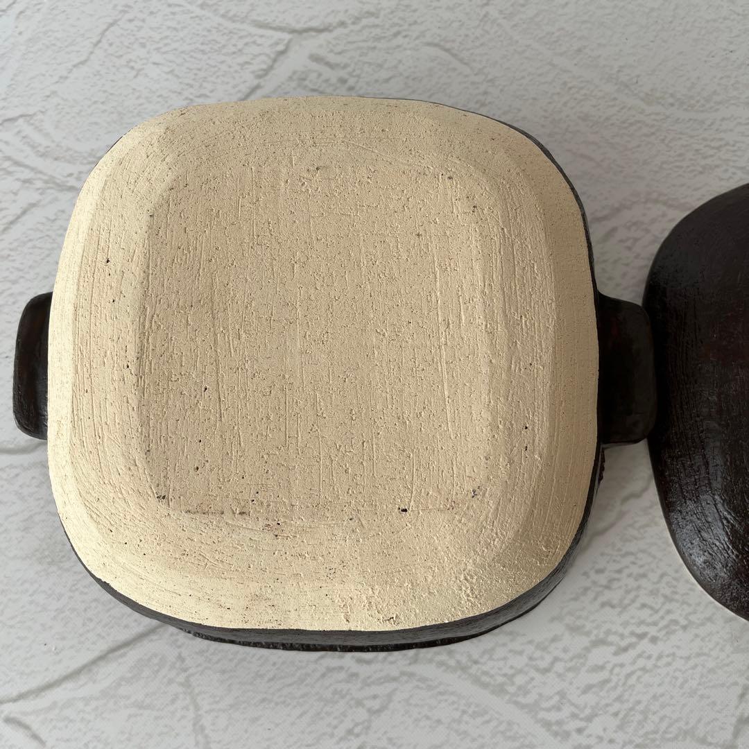 未使用品 長谷園 大道正男 角鍋 土鍋