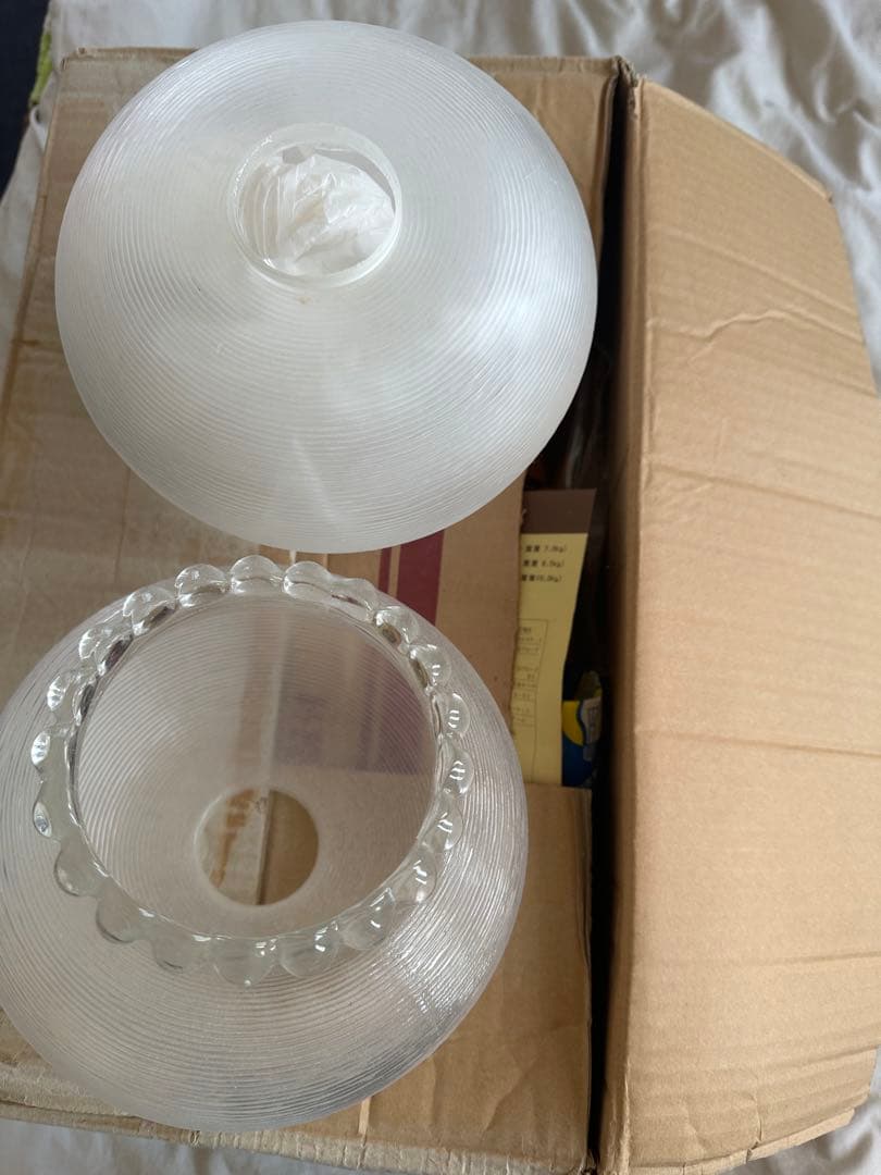 昭和レトロ　松下電工　シャンデリア　ガラス傘2つ欠損