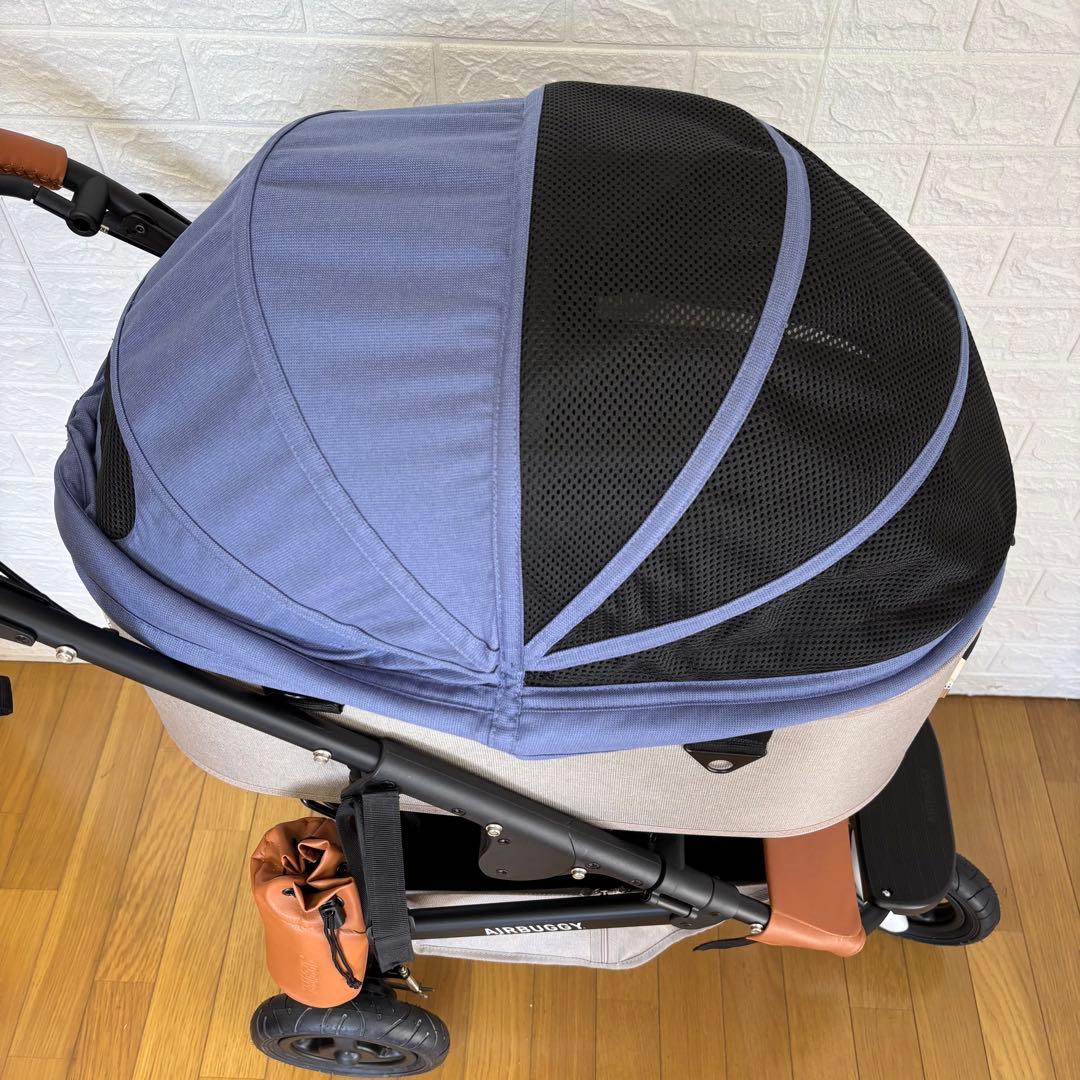【極美品】　エアバギー ドーム3 ラージサイズ　ペットカート　リバーブルー