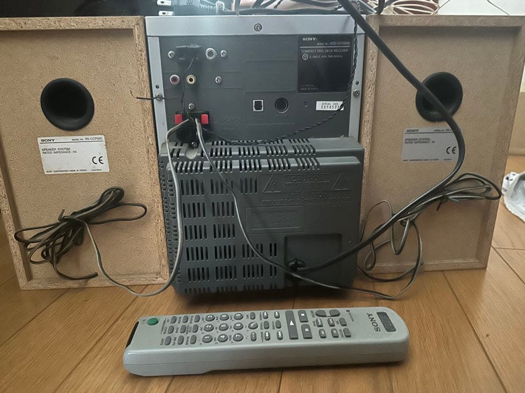 【ジャンク品】SONYソニー CD/MDコンポ CMT-J100