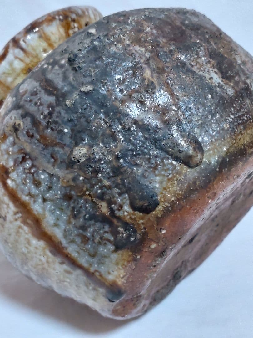 古美術　蹲型の掛け花入　置き物