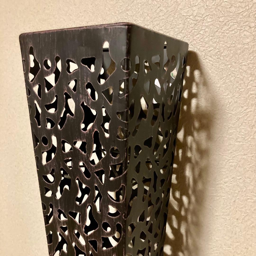 【新品未使用】アイアン フラワースタンド ブラック