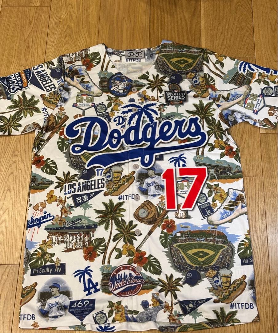 ⭐️非売品・2025最新⭐️大谷翔平 限定サインアロハユニフォーム50/50CLUB