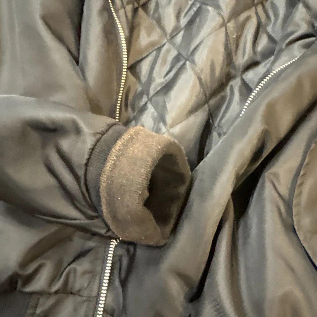 CRONOS ナイロンジャケット ブラック/ホワイト MA1 クロノス