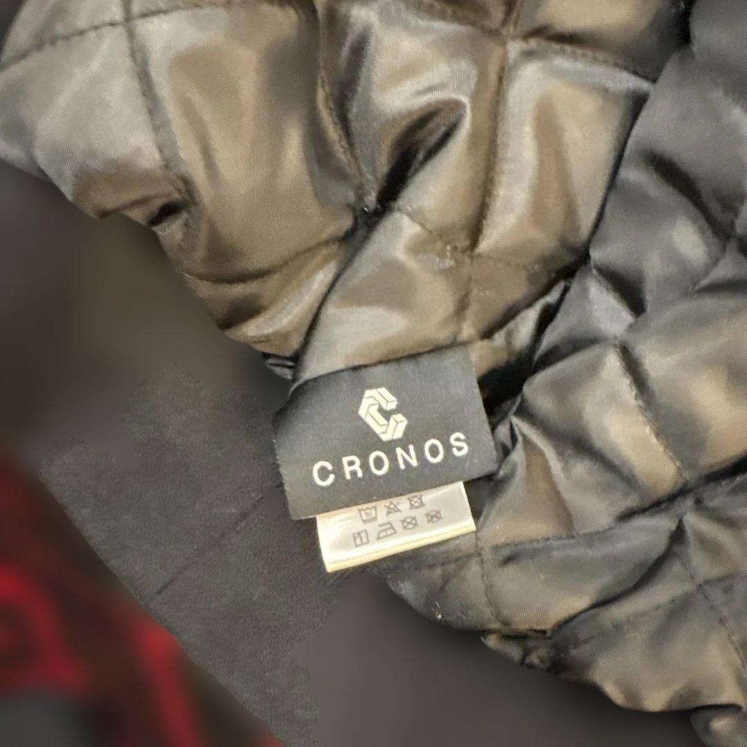 CRONOS ナイロンジャケット ブラック/ホワイト MA1 クロノス