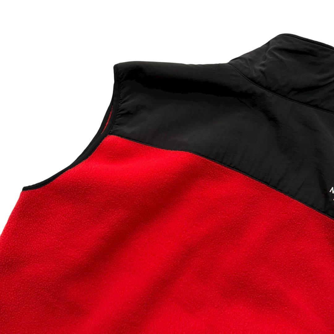 ノースフェイス フリース デナリベスト 黒赤 90s 00s ビンテージ USA