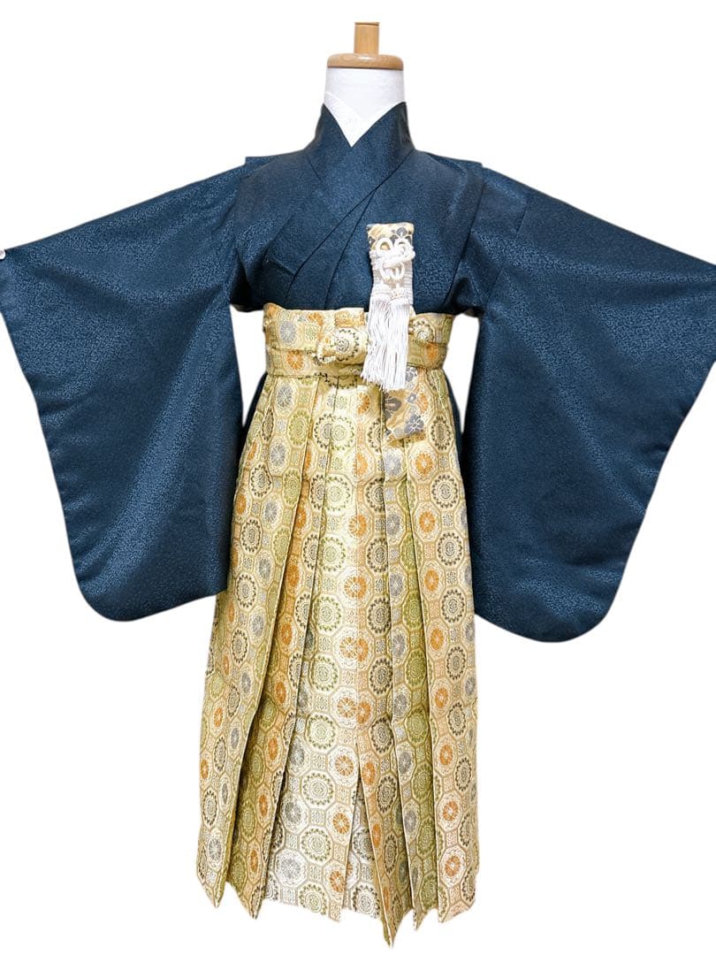 刺繍入り!!七五三　5歳　男の子　フルセット　一式　グレー　ゴールド　鷹