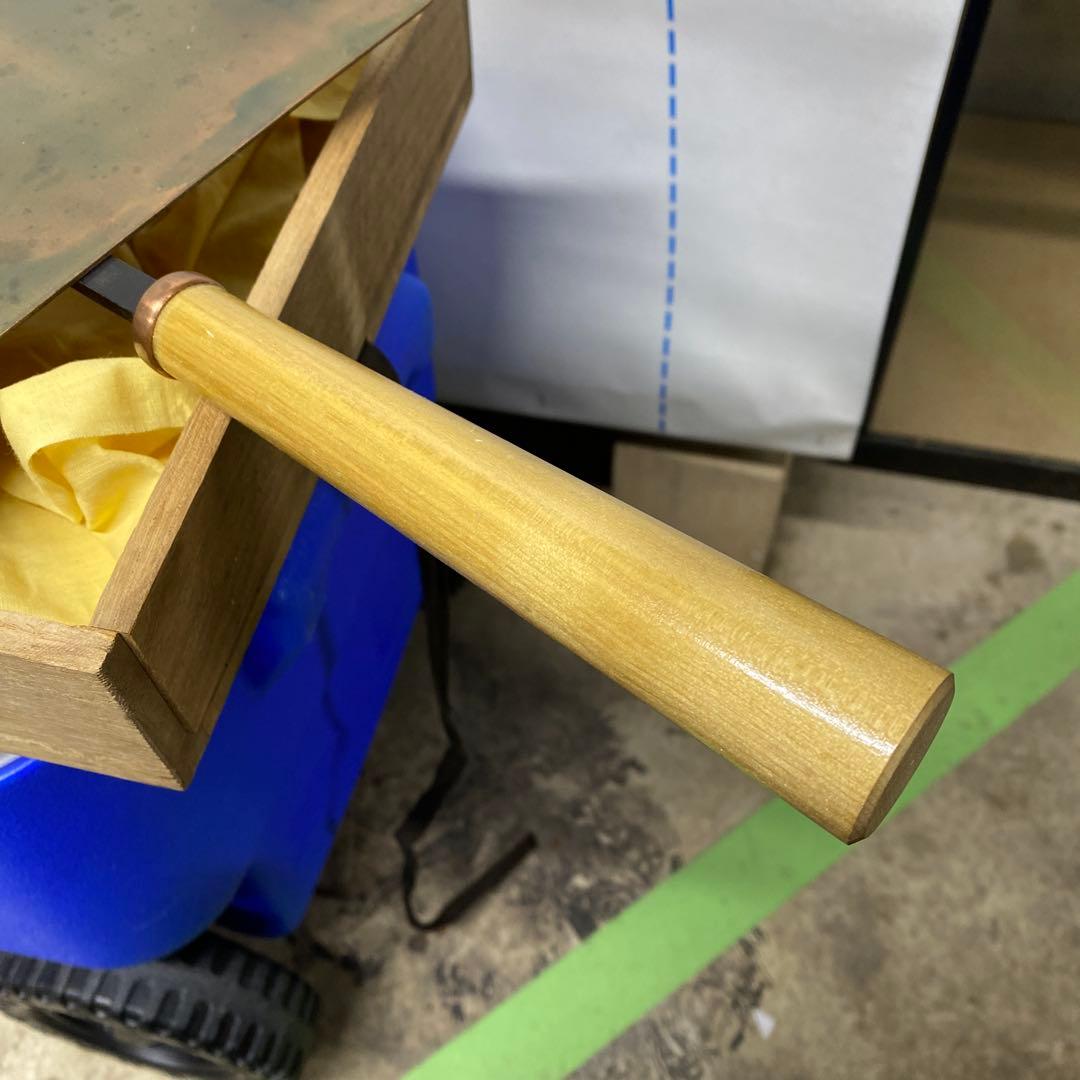 銅製 縁なしフライパン玉子焼鍋 桐箱入り